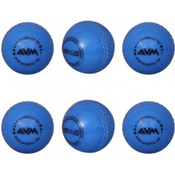 AVM Blue Wind Cricket Ball (Pack of 6)